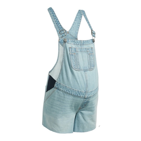 Maternity Denim Short Overalls - Old Navy Size M - Picture 3 of 3